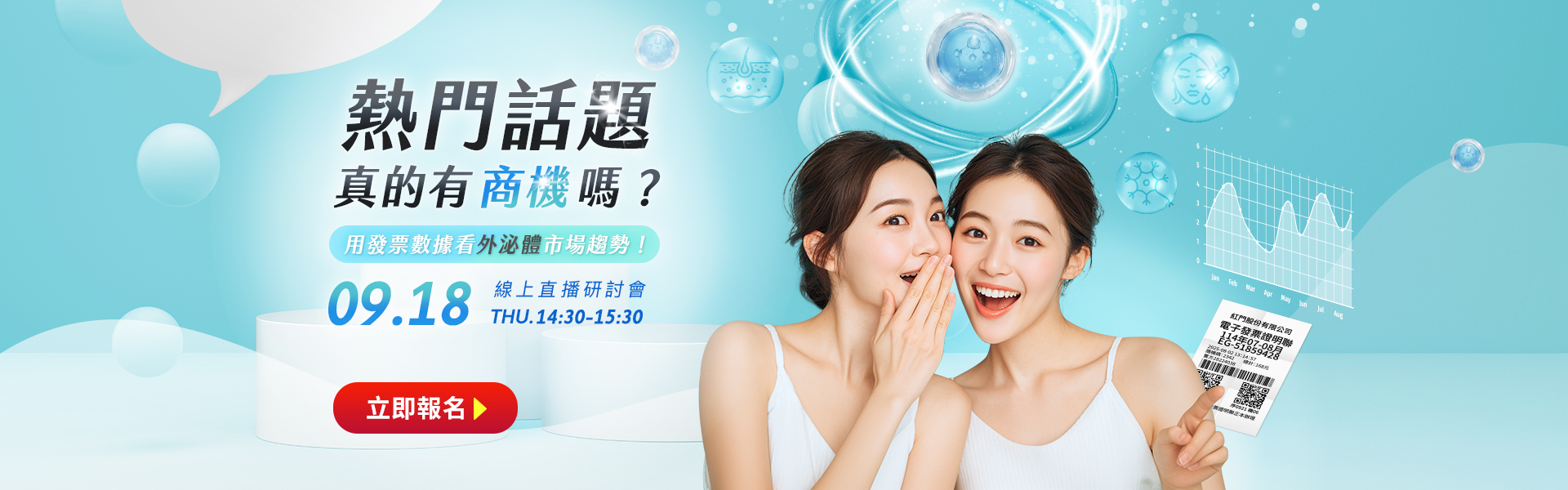 【線上研討會】熱門話題真的有商機嗎？用發票數據看外泌體市場趨勢